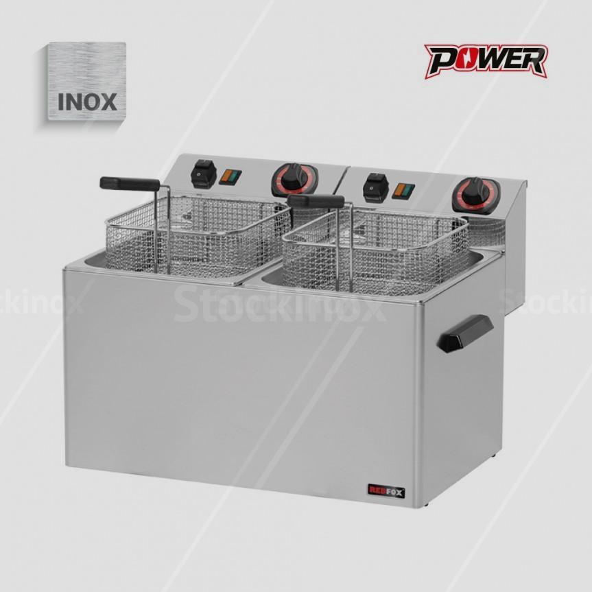 friteza-fe-77-t-1000x1000 Φριτέζα FE77T διπλή, 2*7-8lt, 2*6Kw, Τριφασική.