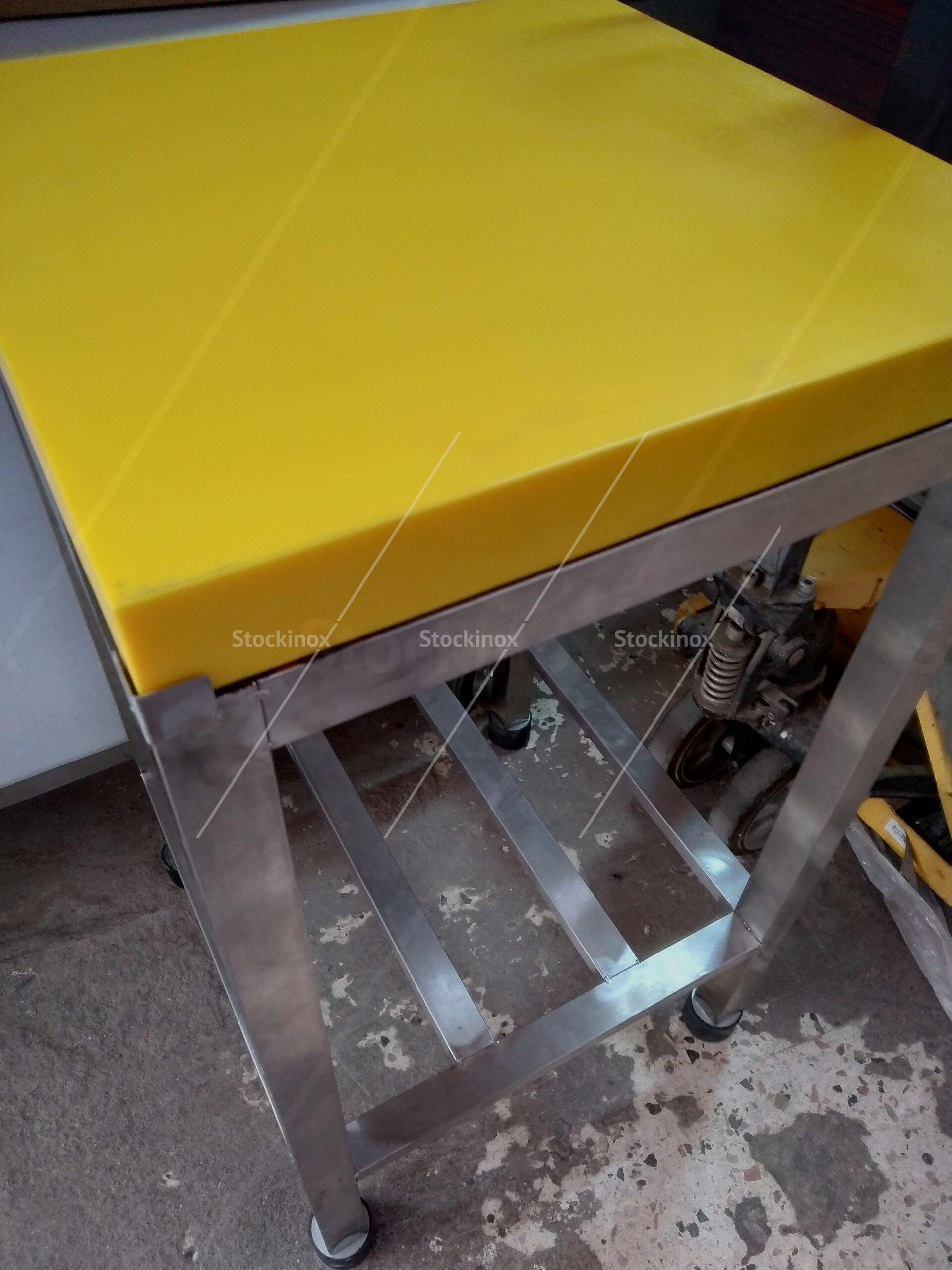 pagos-kopis-koutsouro-poliethilenio Πάγκος κοπής PK555 inox με τεφλόν 5cm πάχος.
