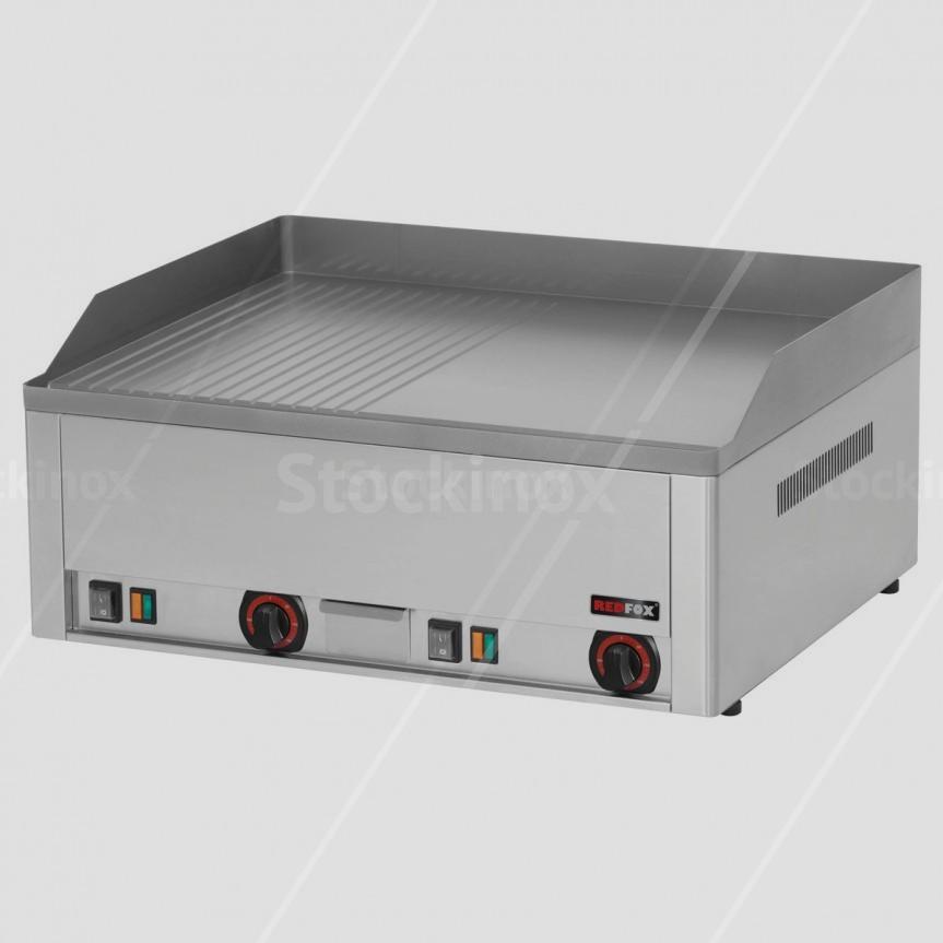 Πλατώ Rm Gastro FTHR60E, ηλεκτρικό, διπλό, ραβδωτό/λείο.