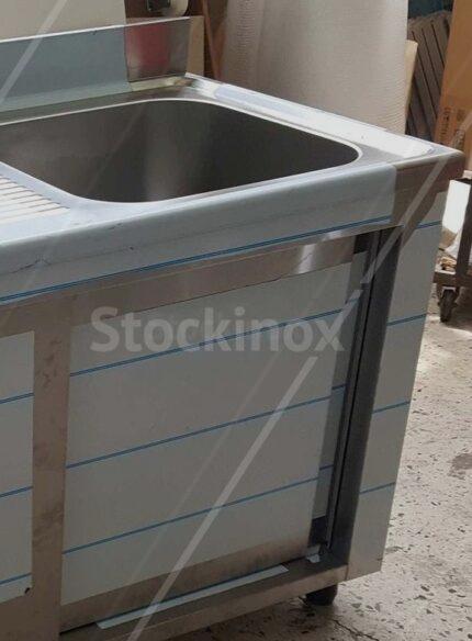 Λάντζα κλειστή LE70/5 70*70*85 με 1 Γούρνα 50*50.